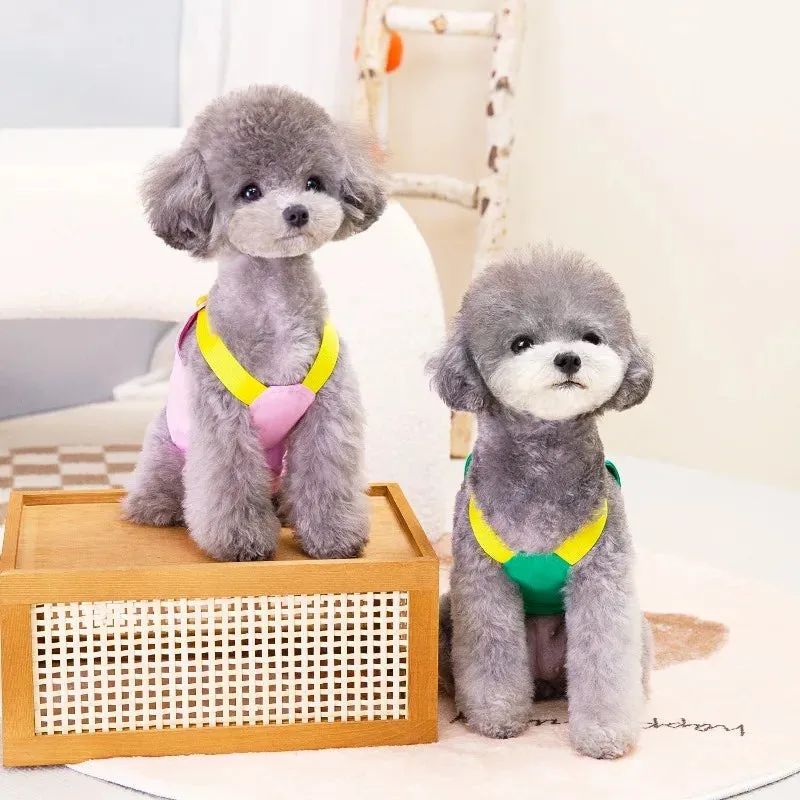 1/Set Fashion Pet Dog Harness | Dog Vest Puppy Clothes | Pet Traction Harness | Summer Letter Harness | Dog Collar Pet Accessories