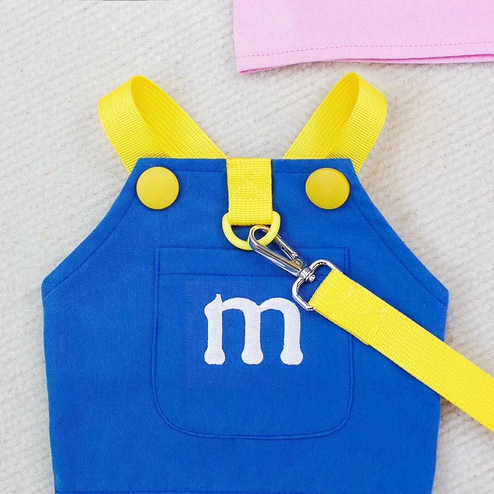1/Set Fashion Pet Dog Harness | Dog Vest Puppy Clothes | Pet Traction Harness | Summer Letter Harness | Dog Collar Pet Accessories