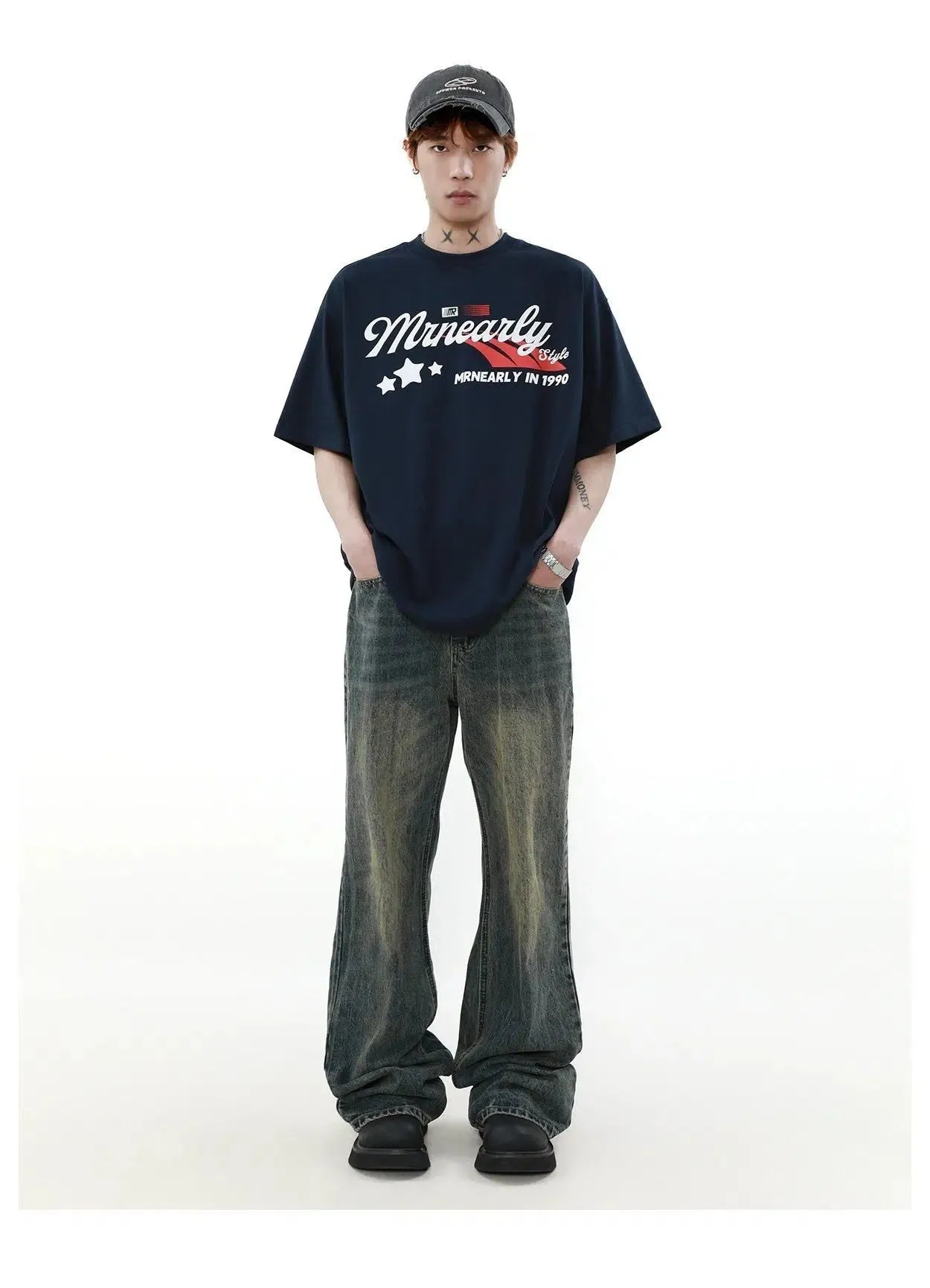 90 Lettered Logo T-Shirt