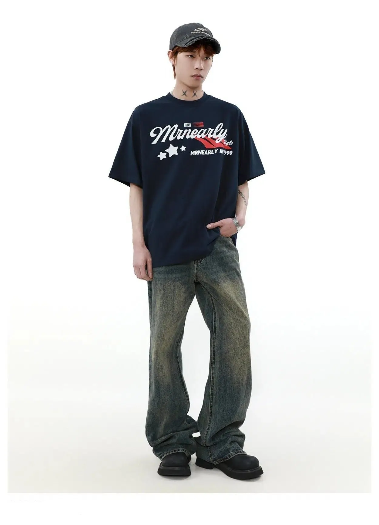 90 Lettered Logo T-Shirt