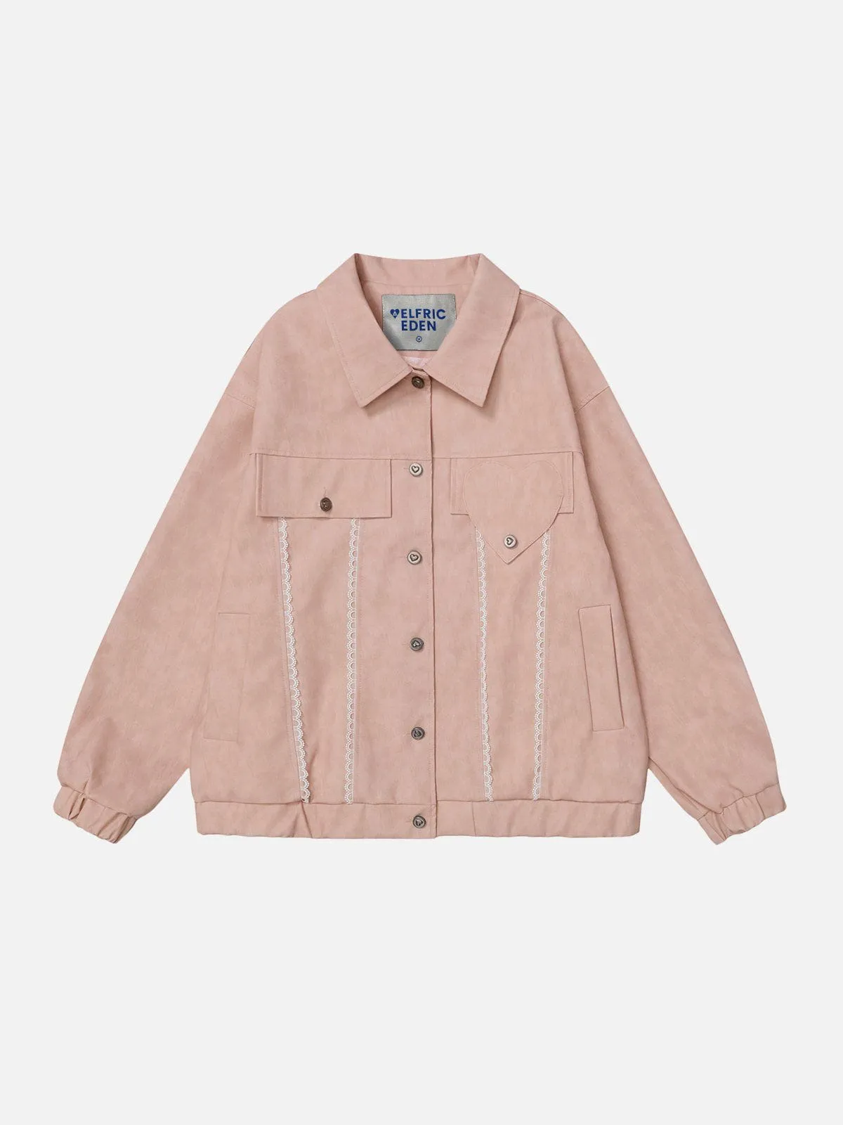 Aelfric Eden Lace Washed Faux Leather Jacket