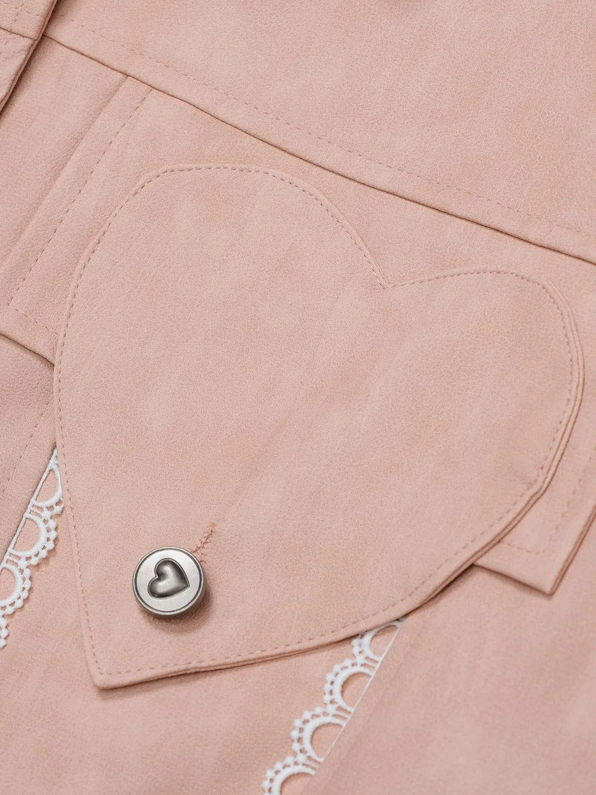 Aelfric Eden Lace Washed Faux Leather Jacket