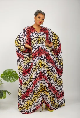 African Kaftan Boubou Bubu Maxi Dress - Odina