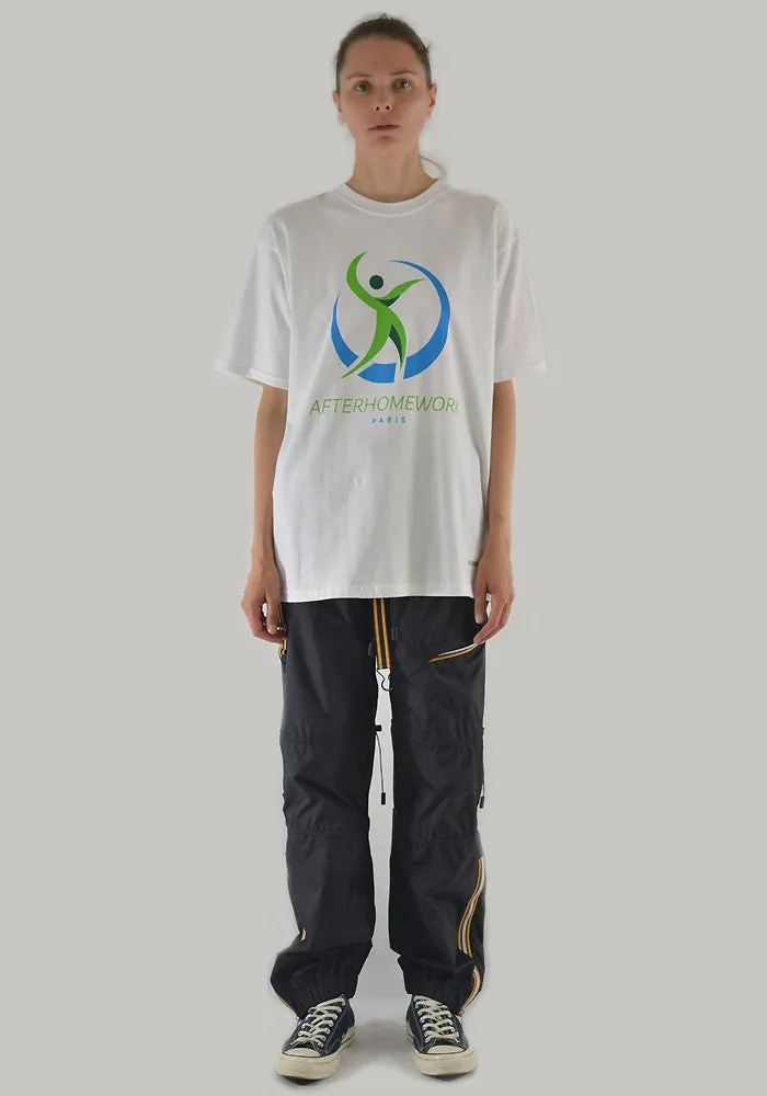 AFTER HOMEWORK HEALTH PRINTED T-SHIRT WHITE