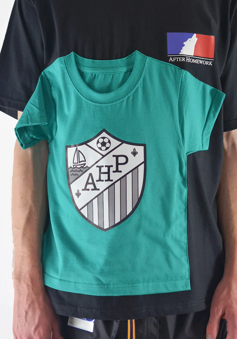 AFTER HOMEWORK T2 DOUBLE COLORWAY T-SHIRT BLACK/GREEN
