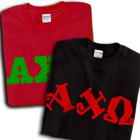 Alpha Chi Omega T-Shirt, Printed 10 Fonts, 2-Pack Bundle Deal - G500 - CAD