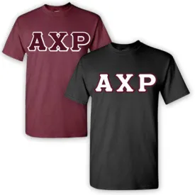 Alpha Chi Rho Lettered T-Shirt, 2-Pack Bundle Deal - TWILL