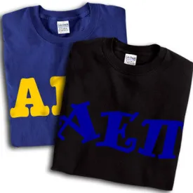 Alpha Epsilon Pi T-Shirt, Printed 10 Fonts, 2-Pack Bundle Deal - G500 - CAD