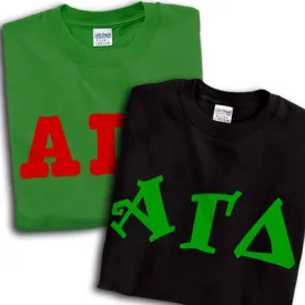 Alpha Gamma Delta T-Shirt, Printed 10 Fonts, 2-Pack Bundle Deal - G500 - CAD