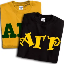 Alpha Gamma Rho T-Shirt, Printed 10 Fonts, 2-Pack Bundle Deal - G500 - CAD