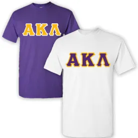Alpha Kappa Lambda Lettered T-Shirt, 2-Pack Bundle Deal - TWILL