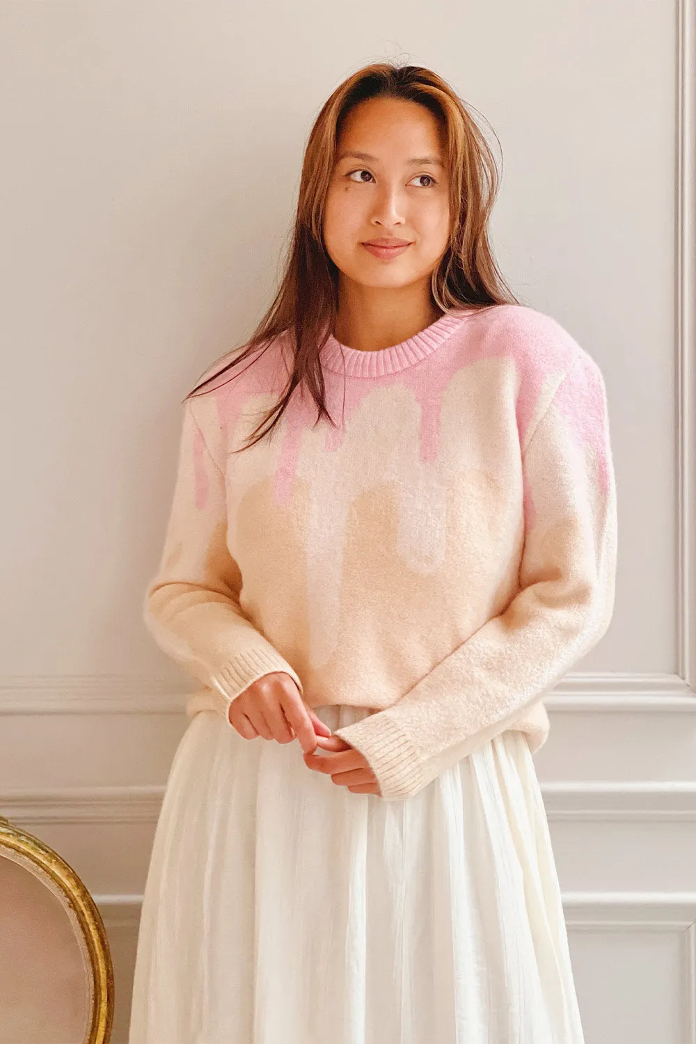 Amapola | Drip Pattern Knit Sweater