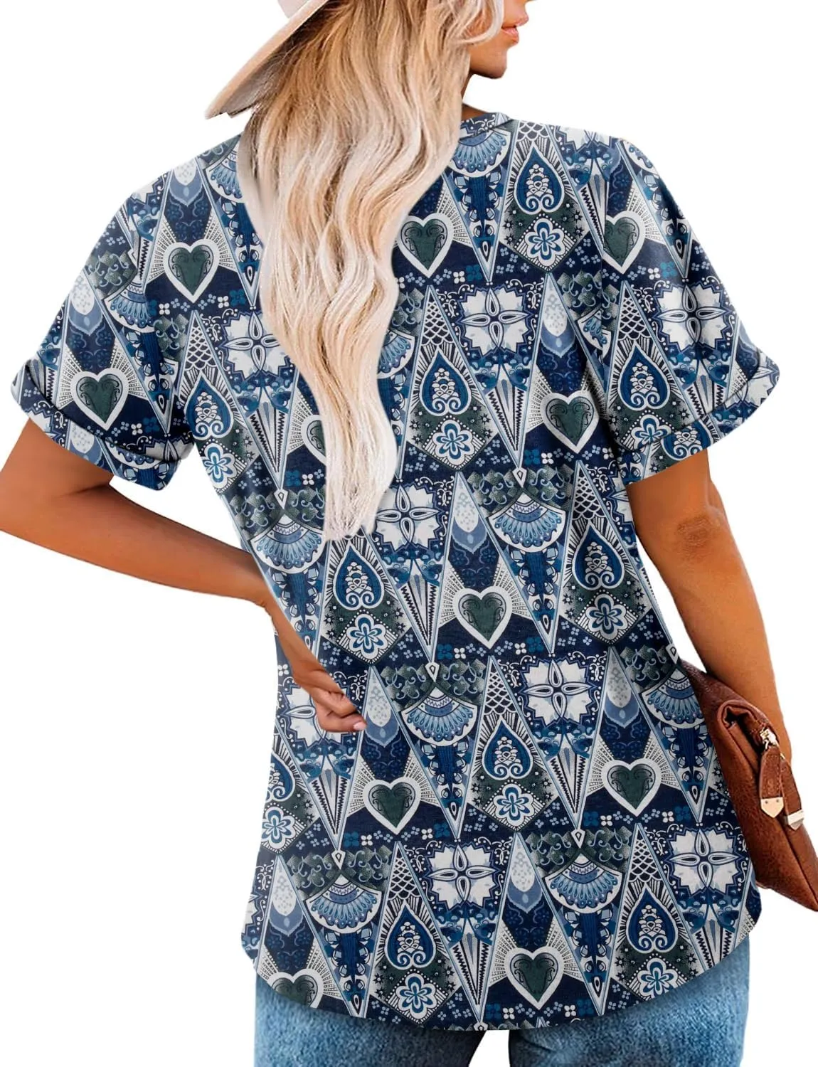 Angerella T Shirt for Women Loose Fit Summer Tops Trendy Causal Short Sleeve Shirts