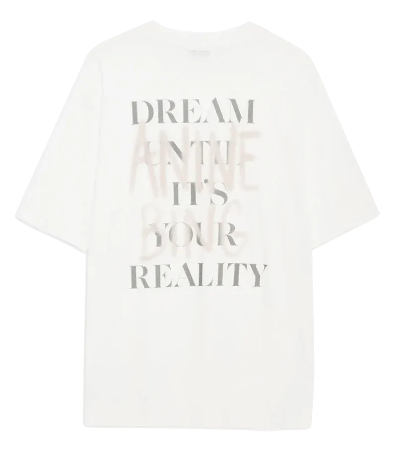 Anine Bing Cason Graffiti Tee - Ivory