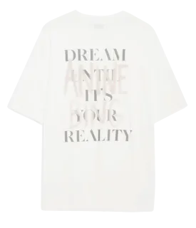 Anine Bing Cason Graffiti Tee - Ivory