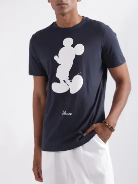 Antony Morato Blue Printed Regular Fit T-Shirt
