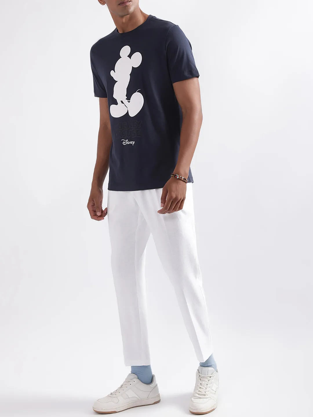 Antony Morato Blue Printed Regular Fit T-Shirt
