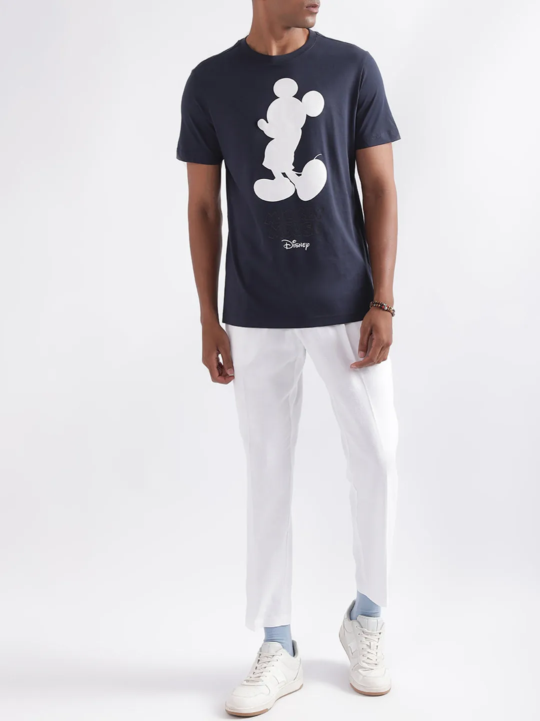 Antony Morato Blue Printed Regular Fit T-Shirt