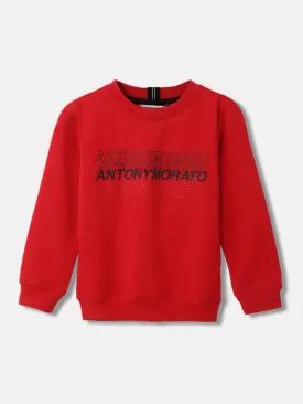 Antony Morato Boys Solid Full Sleeves Round Neck Sweatshirt
