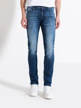 Antony Morato Men Blue Washed Mid-Rise Slim Fit Jeans
