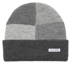 AUTUMN Patchwork Beanie Grey