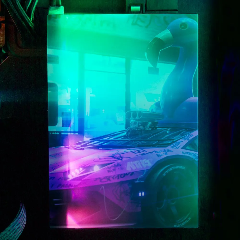 Bad Flamingo RGB HDD Cover Vertical