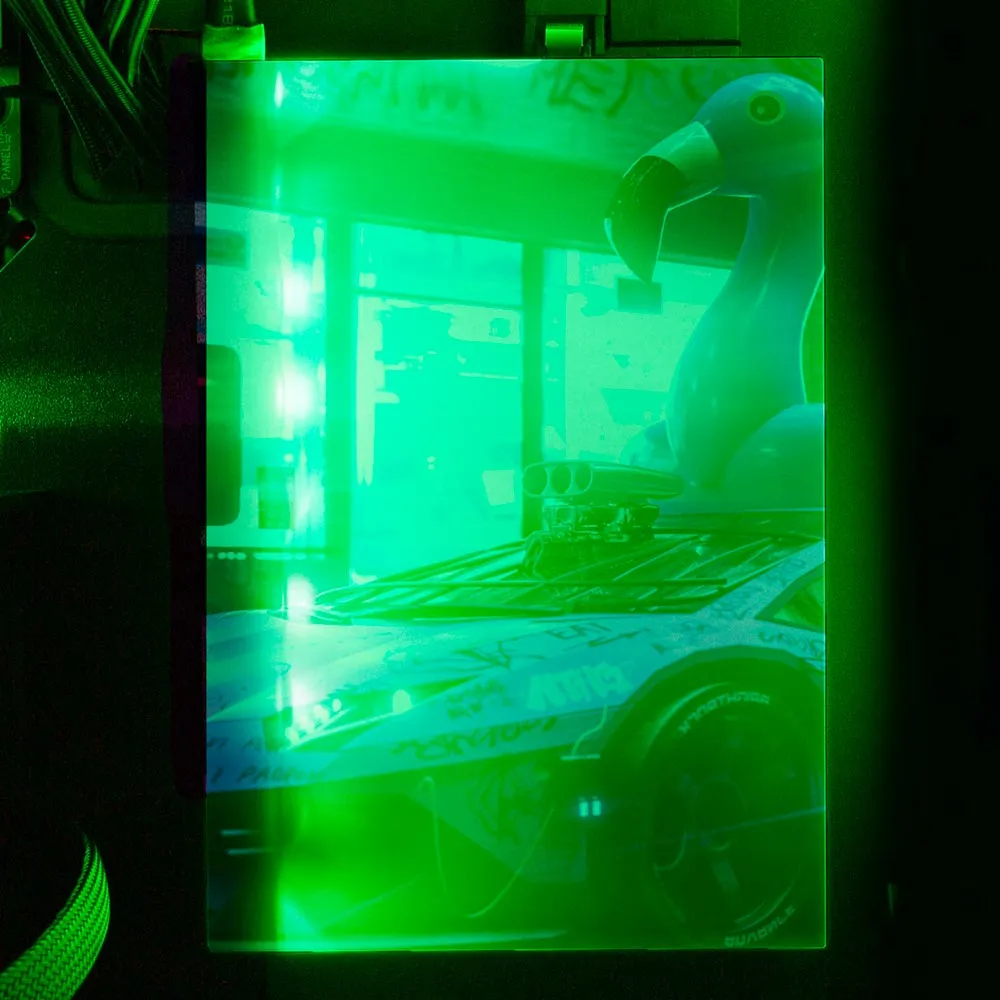 Bad Flamingo RGB HDD Cover Vertical