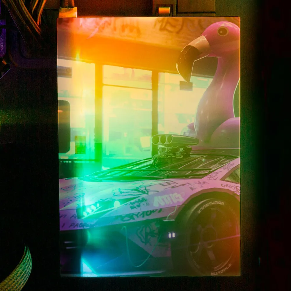 Bad Flamingo RGB HDD Cover Vertical