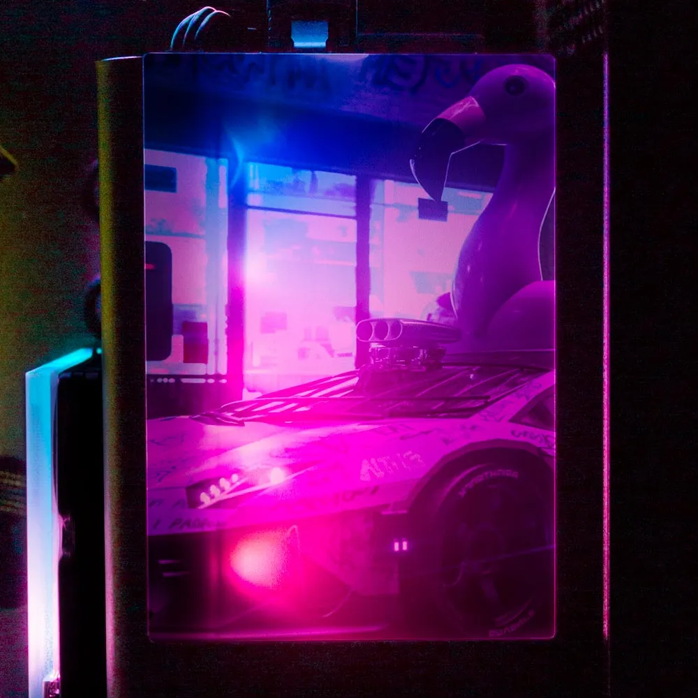 Bad Flamingo RGB SSD Cover Vertical