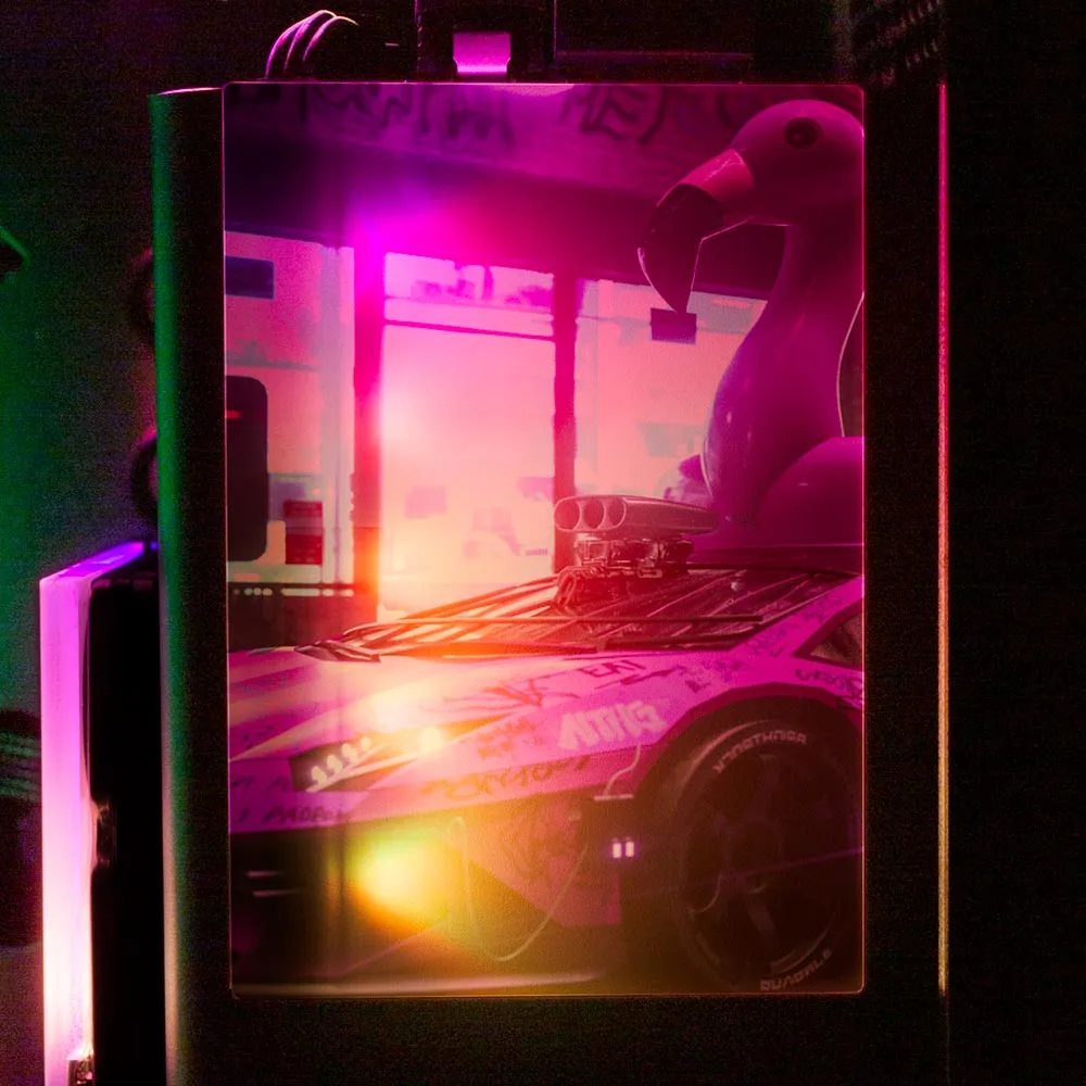 Bad Flamingo RGB SSD Cover Vertical