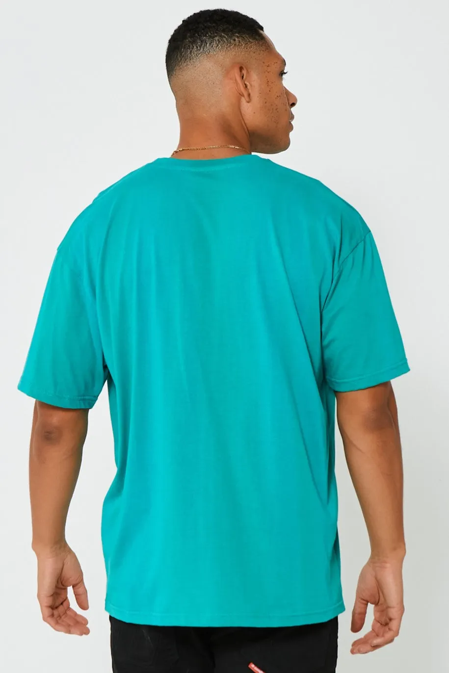 Bartley Oversized Cotton T-Shirt - Green