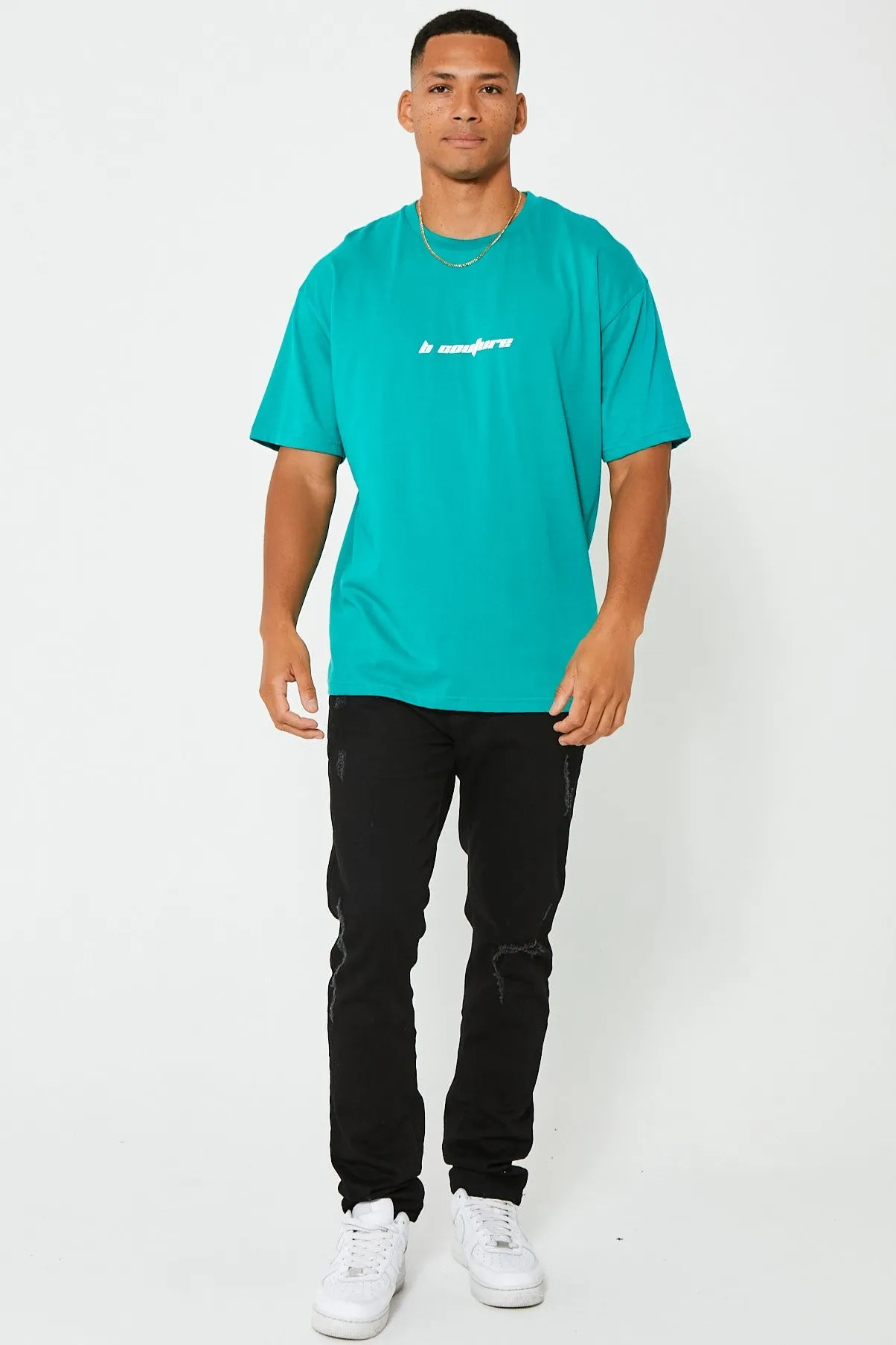 Bartley Oversized Cotton T-Shirt - Green