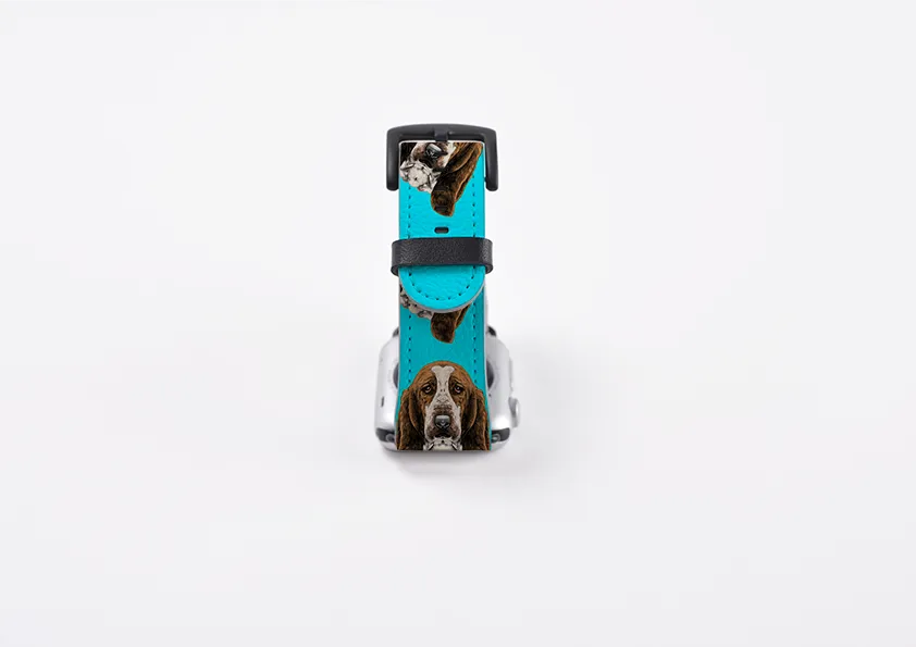 Basset Hound Sea Blue Apple Watch Strap