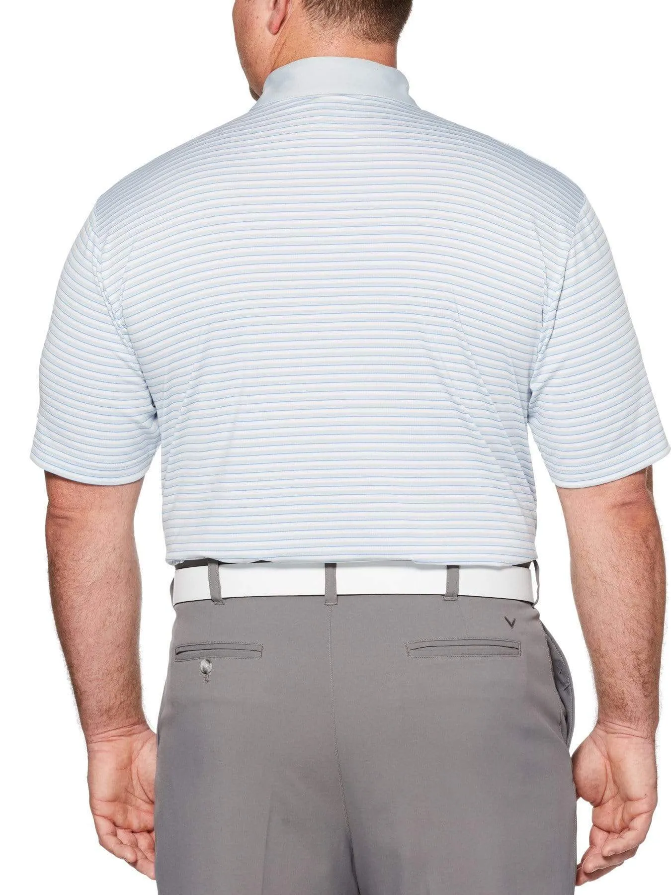 Big & Tall Refined 3-Color Stripe Polo