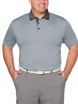Big & Tall Refined 3-Color Stripe Polo