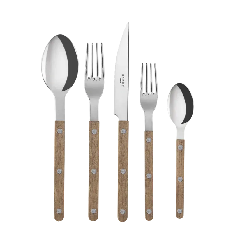 Bistrot Teak Shiny / 5-Piece Set A -4-Piece Set Dessert Fork #9