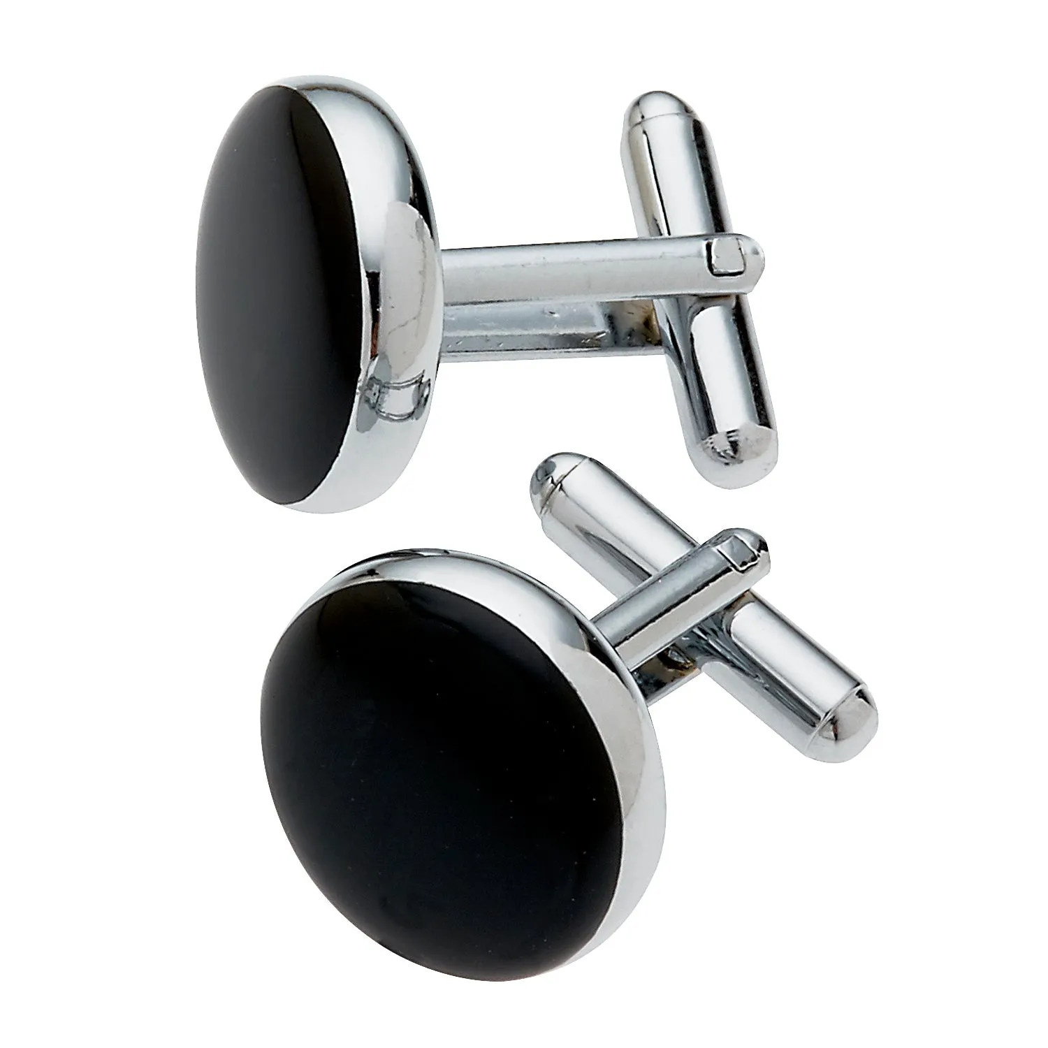 Black & Silver Cufflinks