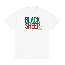 Black Sheep Stacked Logo Tee White Green Red