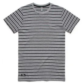 Black Sheep Staple Stripe Tee Athletic Heather - Black