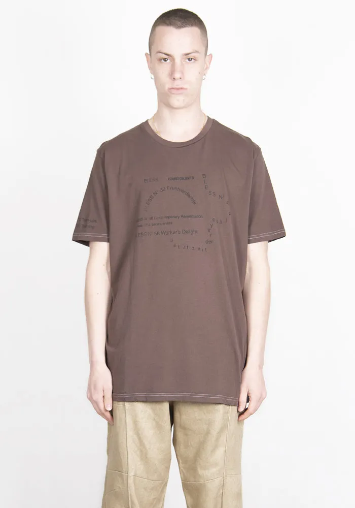BLESS N°69 5328 MULTIKULTICOLLECTION II T-SHIRT DARK BROWN