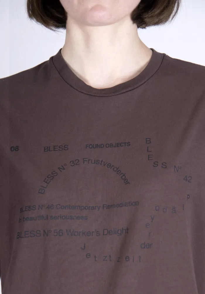 BLESS N°69 5328 MULTIKULTICOLLECTION II T-SHIRT DARK BROWN