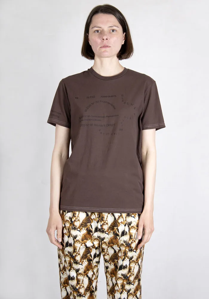 BLESS N°69 5328 MULTIKULTICOLLECTION II T-SHIRT DARK BROWN