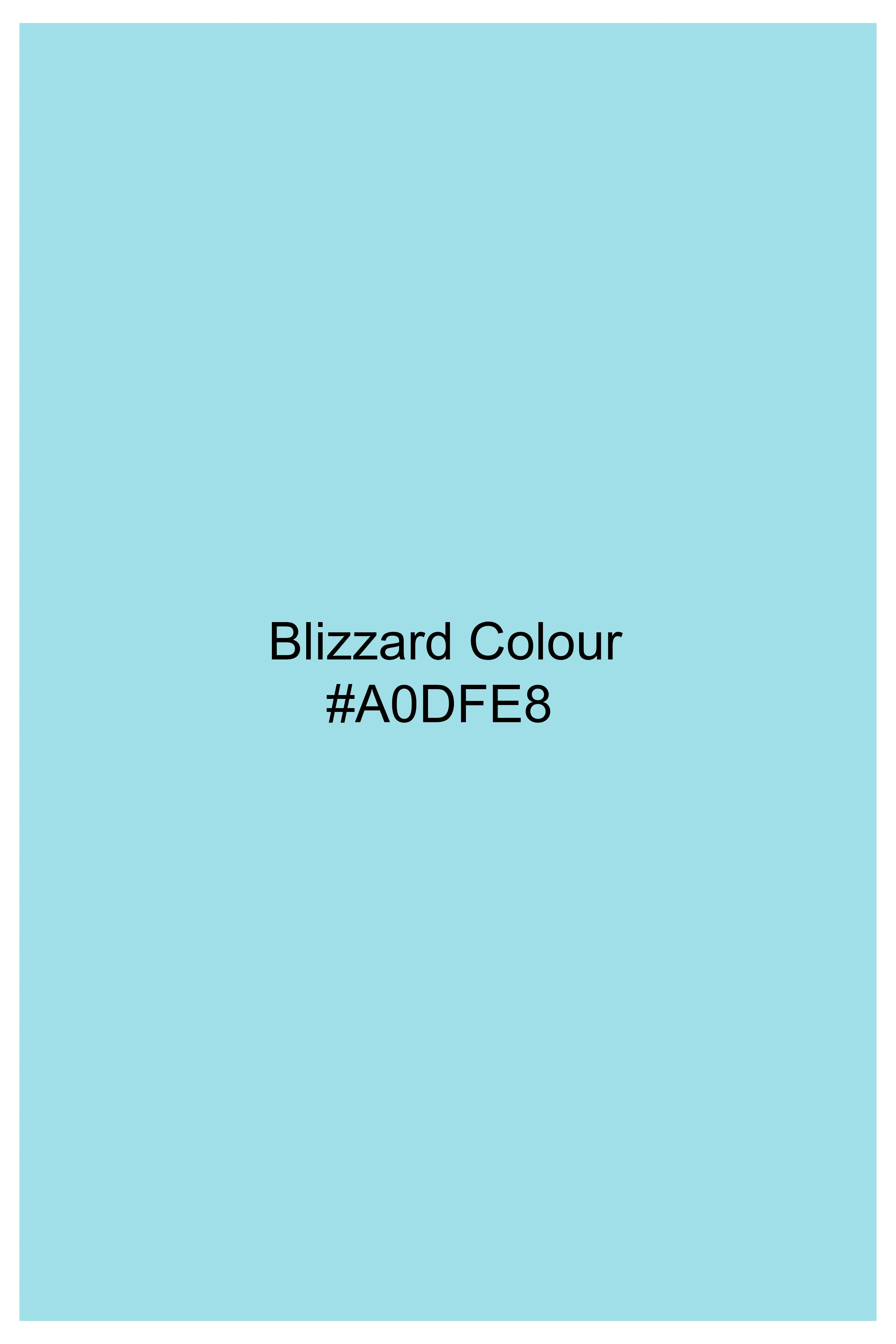 Blizzard Blue Lord Ganesha Printed Subtle Sheen Super Soft Premium Cotton Designer Shirt