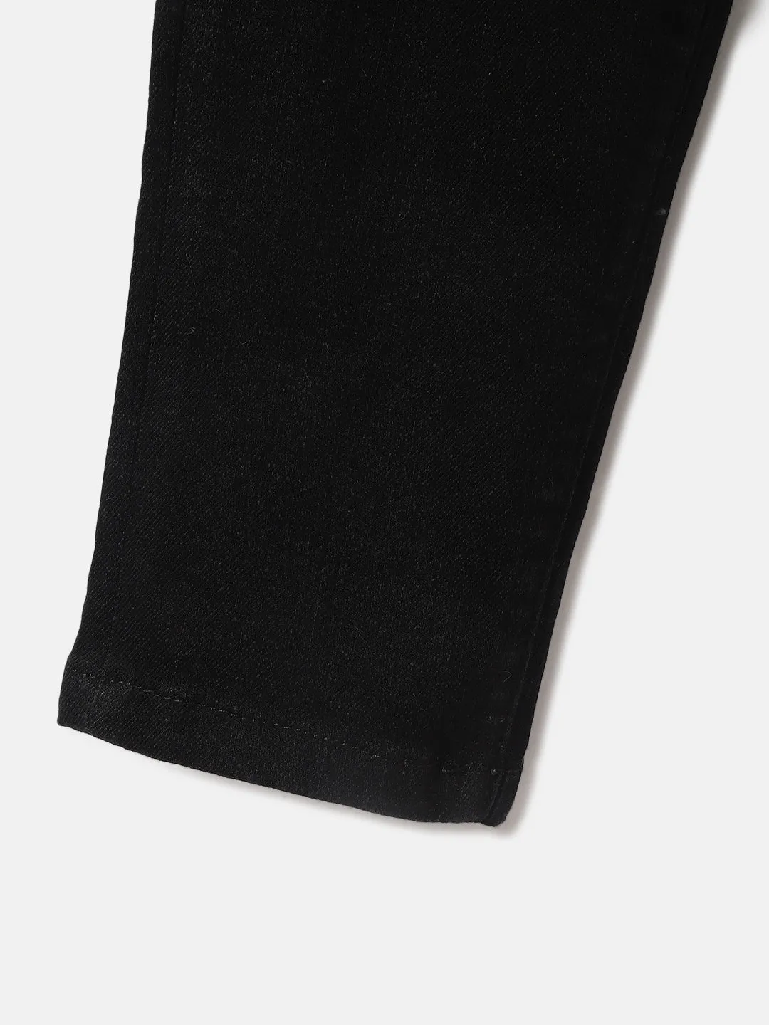 Blue Giraffe Boys Black Washed Slim Fit Jeans