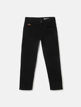 Blue Giraffe Boys Black Washed Slim Fit Jeans