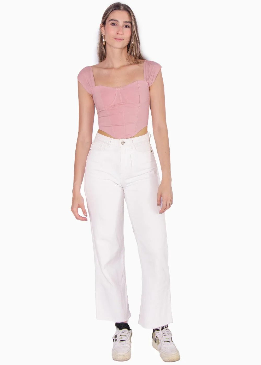 Blusa tipo corset sin mangas - MAITANE