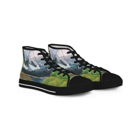 Bob Ross Inspired Landscape Painting High Tops