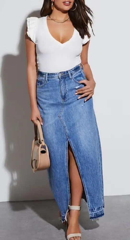BONITEE Women Summer Ruffle Tops Sexy Deep V Neck Short Sleeve Shirts Trendy Casual Ribbed Slim Fitted Knit Tees Blouse
