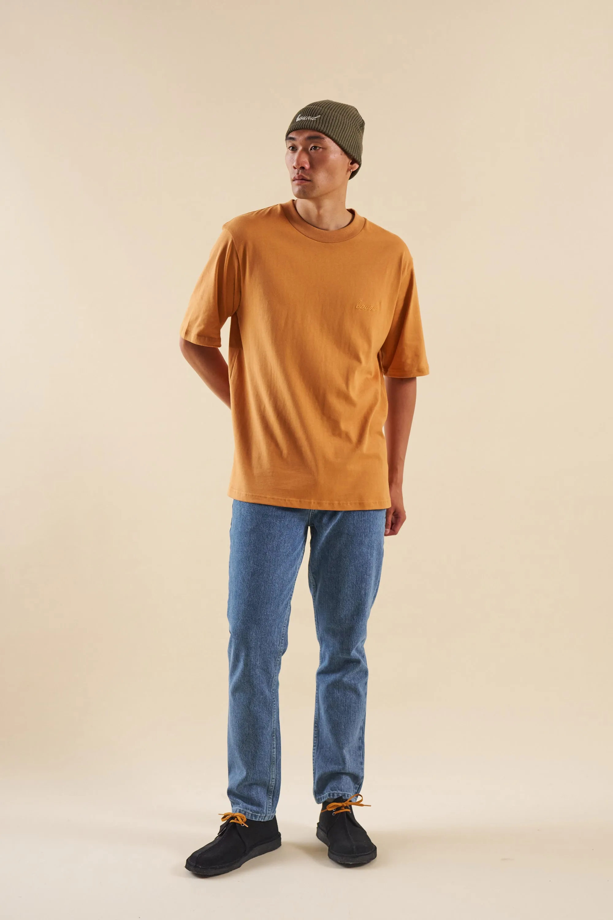 bound Burnt Orange Script Tee