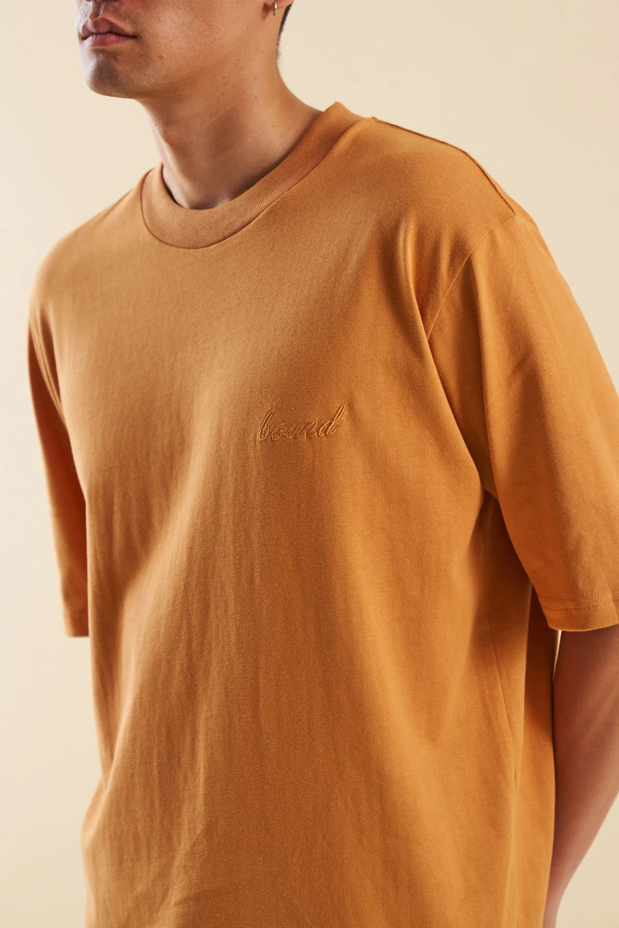 bound Burnt Orange Script Tee
